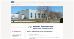 Desktop Screenshot of manfred-homann.de